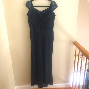 LAUREN RALPH LAUREN: Full length Dress NAVY